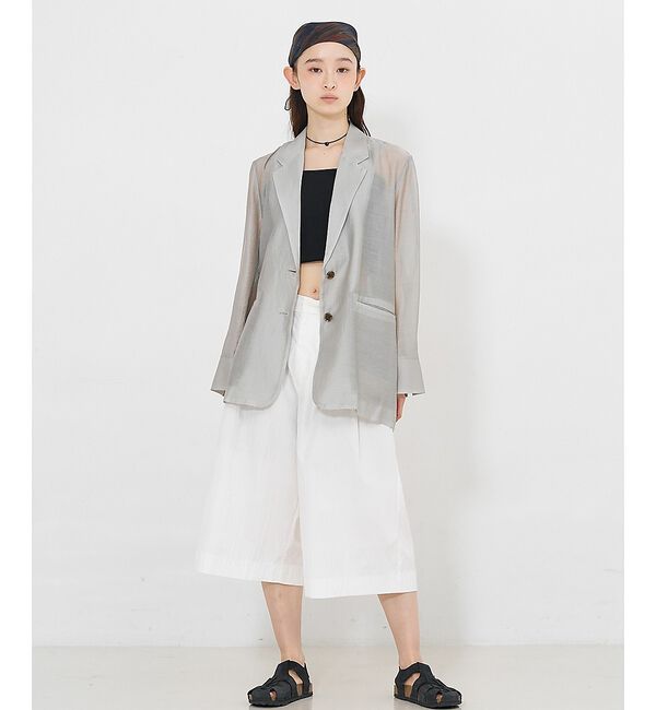 NOMINE「バックスリット シルキー シアー ジャケット」|その他|