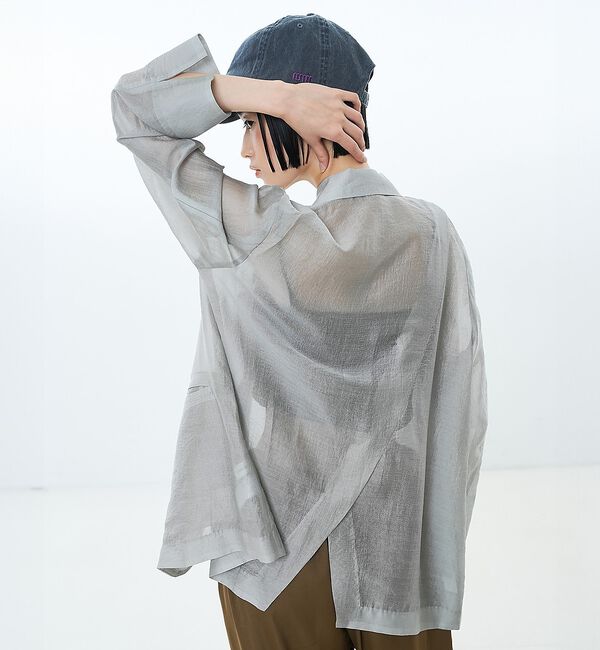 NOMINE「バックスリット シルキー シアー ジャケット」|その他|
