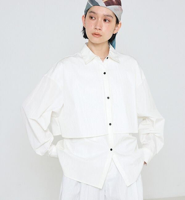 NOMINE「【ユニセックス】ロングヨーク オーバーサイズ シャツ」|シャツ・ブラウス|