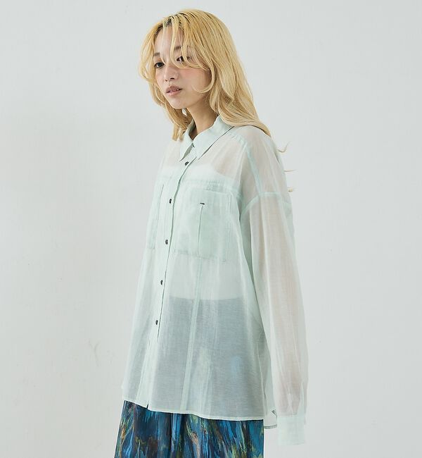 NOMINE「オーバーサイズ シアーシャツ」|シャツ・ブラウス|