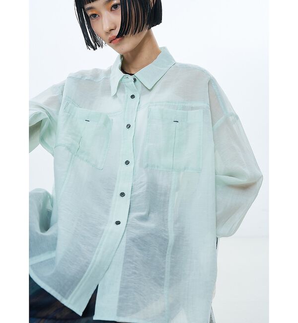 NOMINE「オーバーサイズ シアーシャツ」|シャツ・ブラウス|