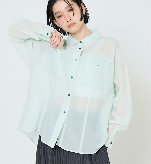 NOMINE「オーバーサイズ シアーシャツ」|シャツ・ブラウス|