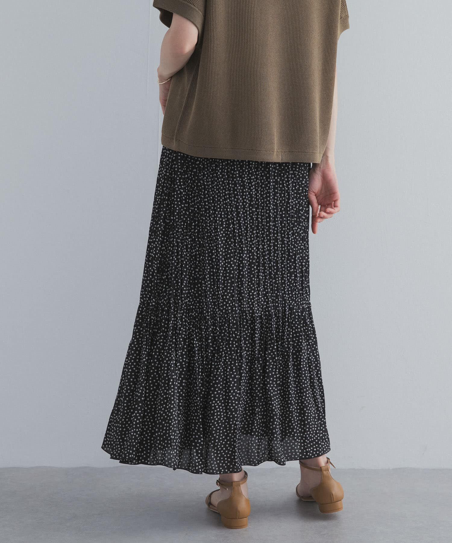 URBAN RESEARCH DOORS「フラワードットプリーツスカート」|スカート|