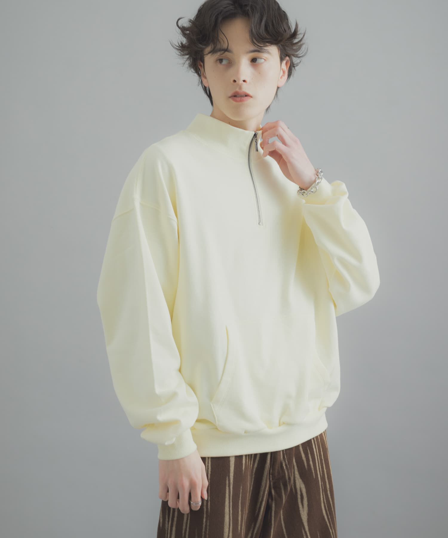 SENSE OF PLACE by URBAN RESEARCH「『洗濯可/撥水/防花粉』SKINProofハーフジップスウェット」|スウェット・ジャージ|