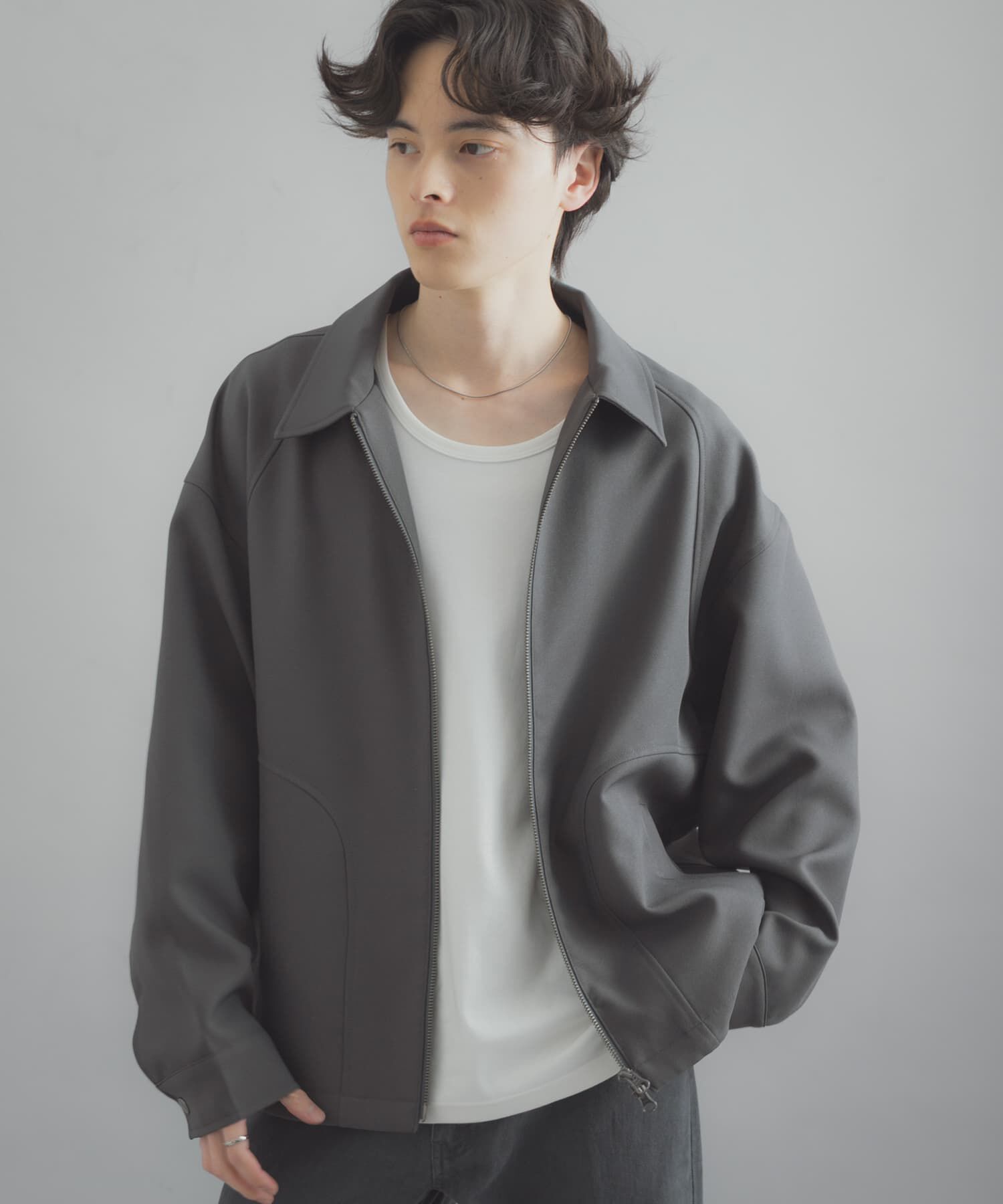 SENSE OF PLACE by URBAN RESEARCH「『撥水/防花粉』SKINProofジップブルゾン」|ブルゾン・スタジャン|