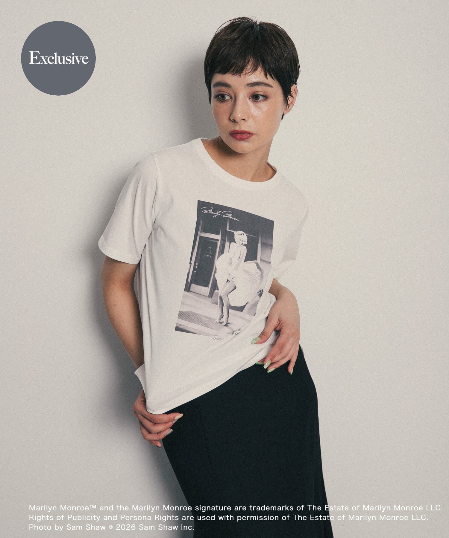SENSE OF PLACE by URBAN RESEARCH「『別注』MARILYNMONROE&times;SENSE OF PLACE　グラフィックTシャツ」|Tシャツ・カットソー|その他3