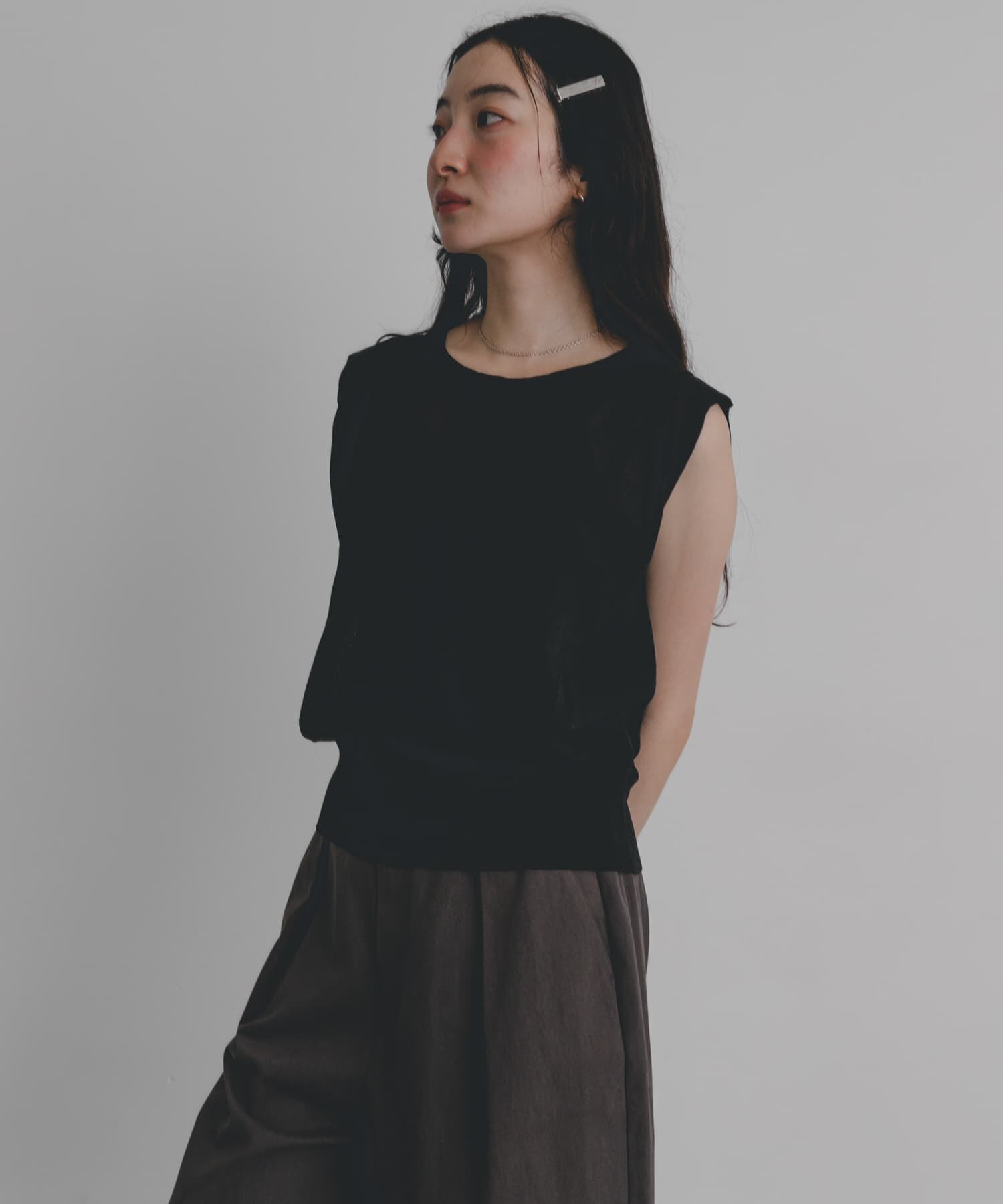 SENSE OF PLACE by URBAN RESEARCH「『洗濯可』シルクミックスショルダータックセーター」|ニット・セーター|