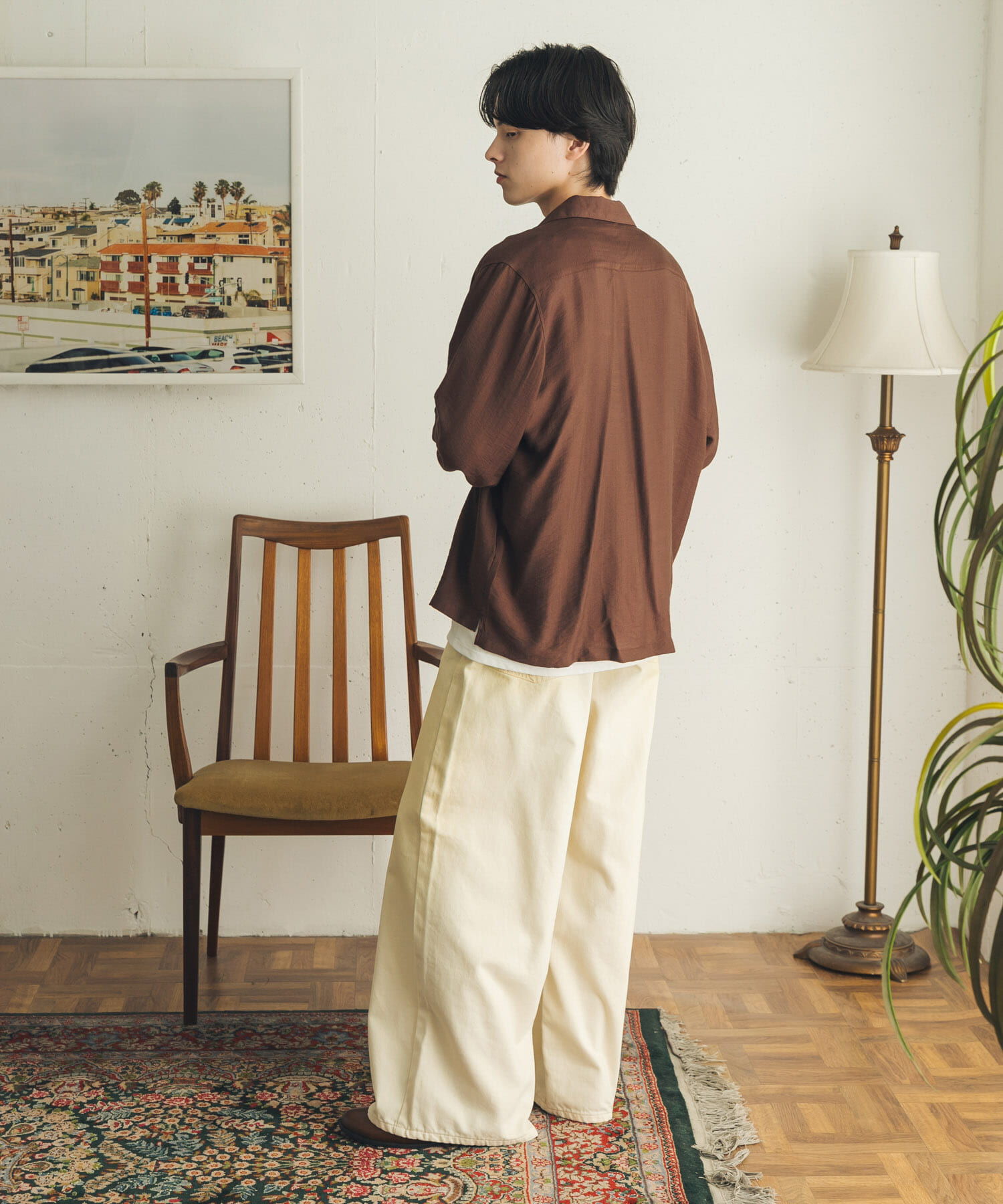 SENSE OF PLACE by URBAN RESEARCH「ヴィンテージライクデニムワイドパンツ」|デニム|