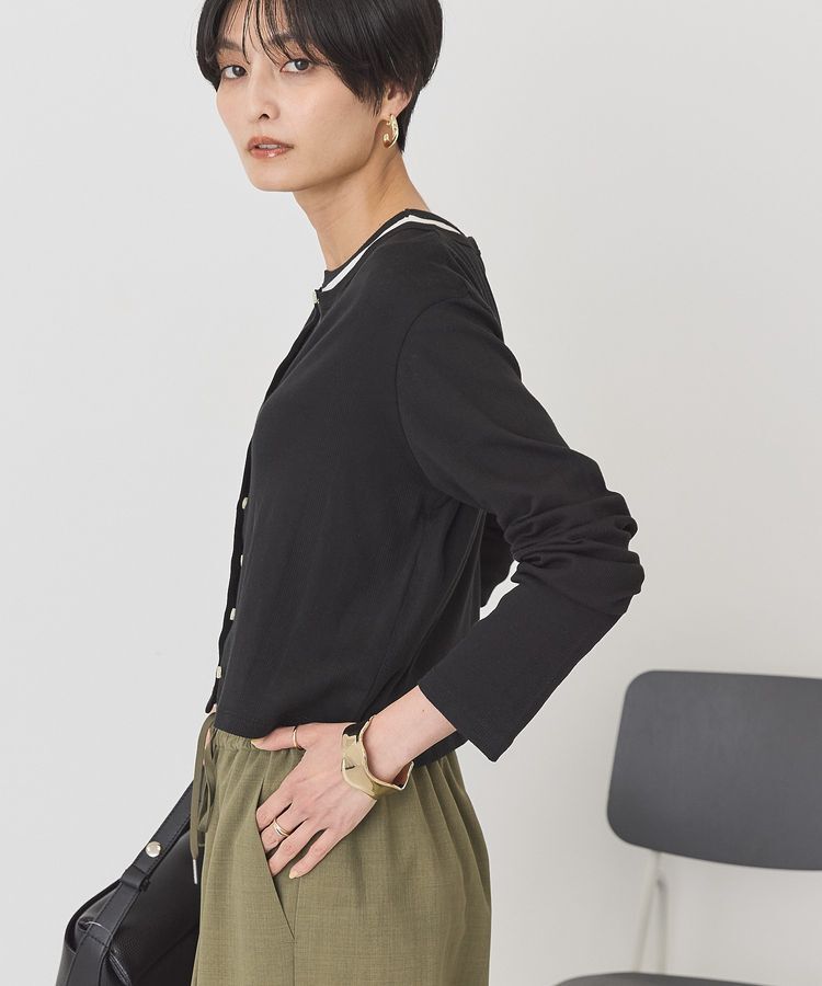 AMERICAN HOLIC「【SET】半袖プルオーバー+針抜きカーディガン」|Tシャツ・カットソー|