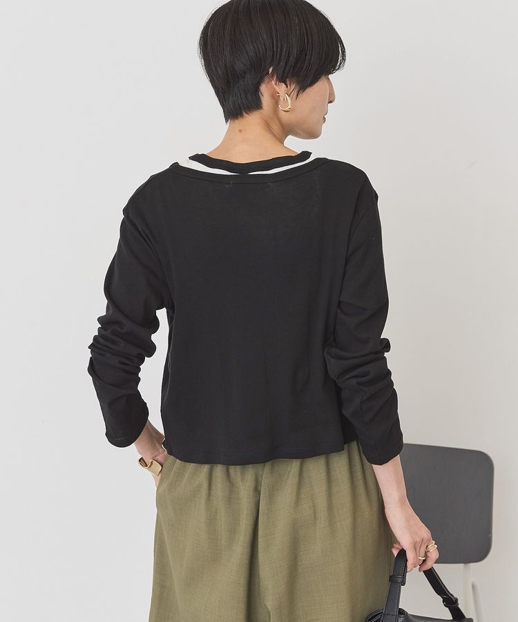 AMERICAN HOLIC「【SET】半袖プルオーバー+針抜きカーディガン」|Tシャツ・カットソー|