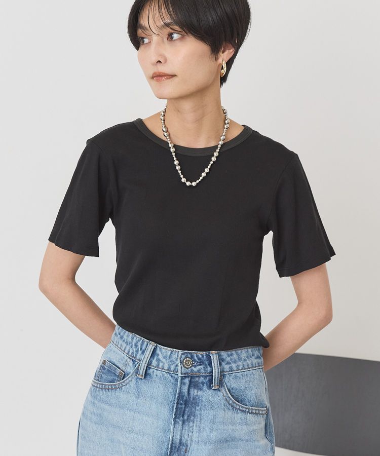 AMERICAN HOLIC「【SET】半袖プルオーバー+針抜きカーディガン」|Tシャツ・カットソー|
