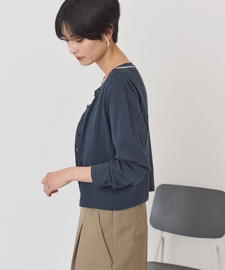 AMERICAN HOLIC「【SET】半袖プルオーバー+針抜きカーディガン」|Tシャツ・カットソー|