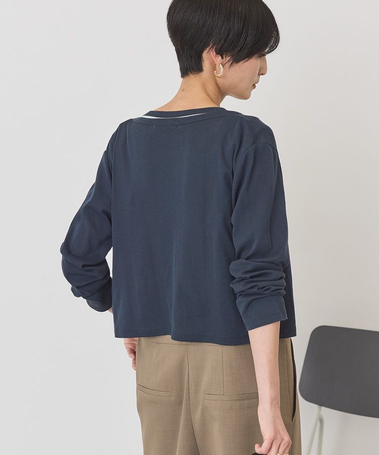 AMERICAN HOLIC「【SET】半袖プルオーバー+針抜きカーディガン」|Tシャツ・カットソー|
