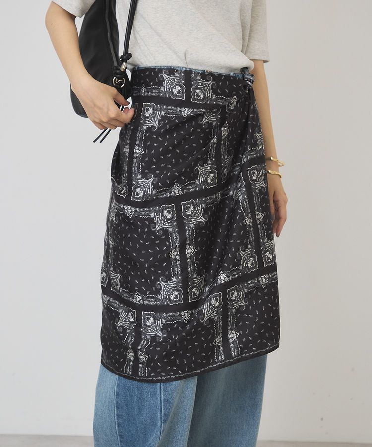 AMERICAN HOLIC「【接触冷感】ペイズリースカーフ」|バンダナ・スカーフ|Black