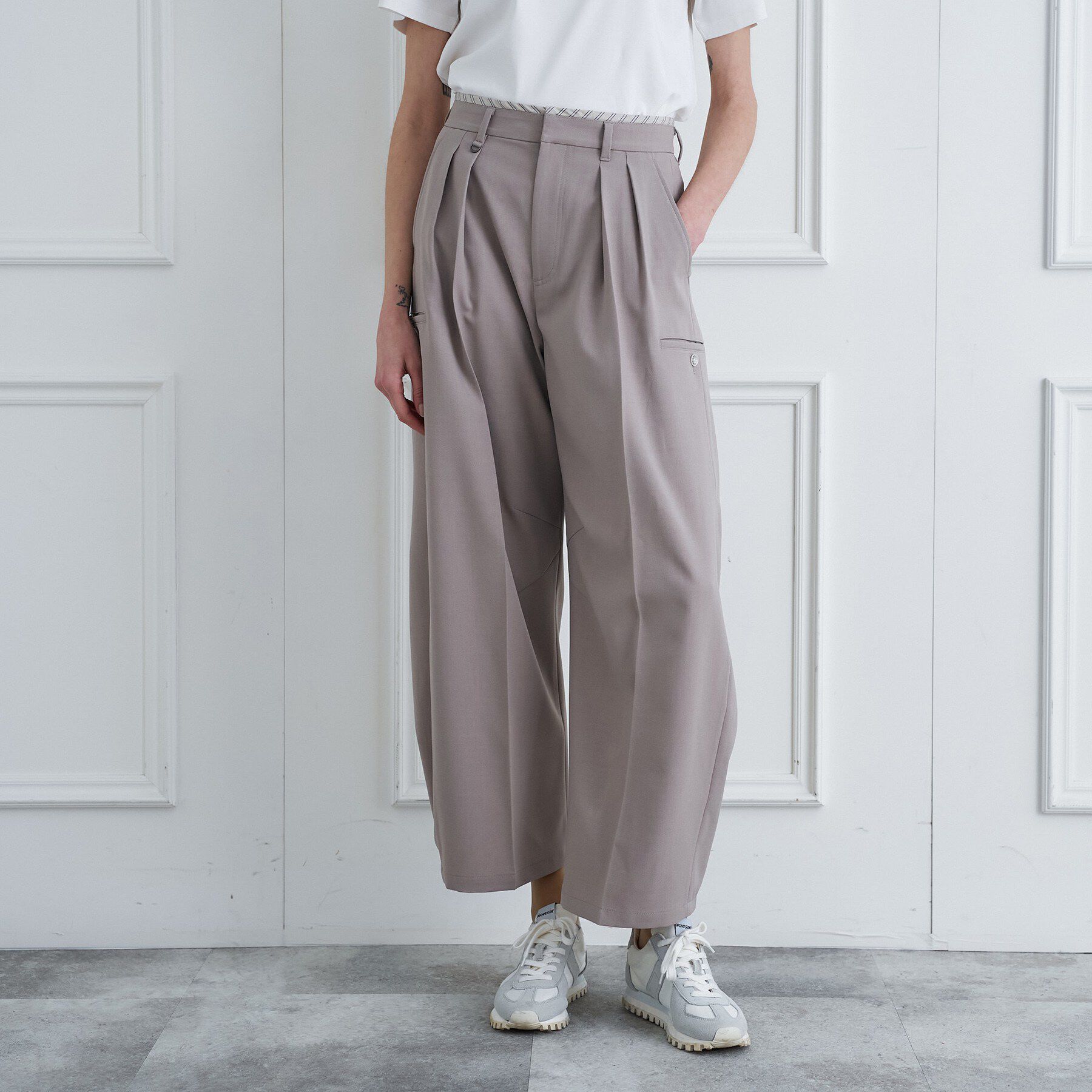 DRESSTERIOR「【接触冷感/ウォッシャブル/otonaMUSE5月号掲載】カービーカーゴパンツ」|その他|ベージュ(052)