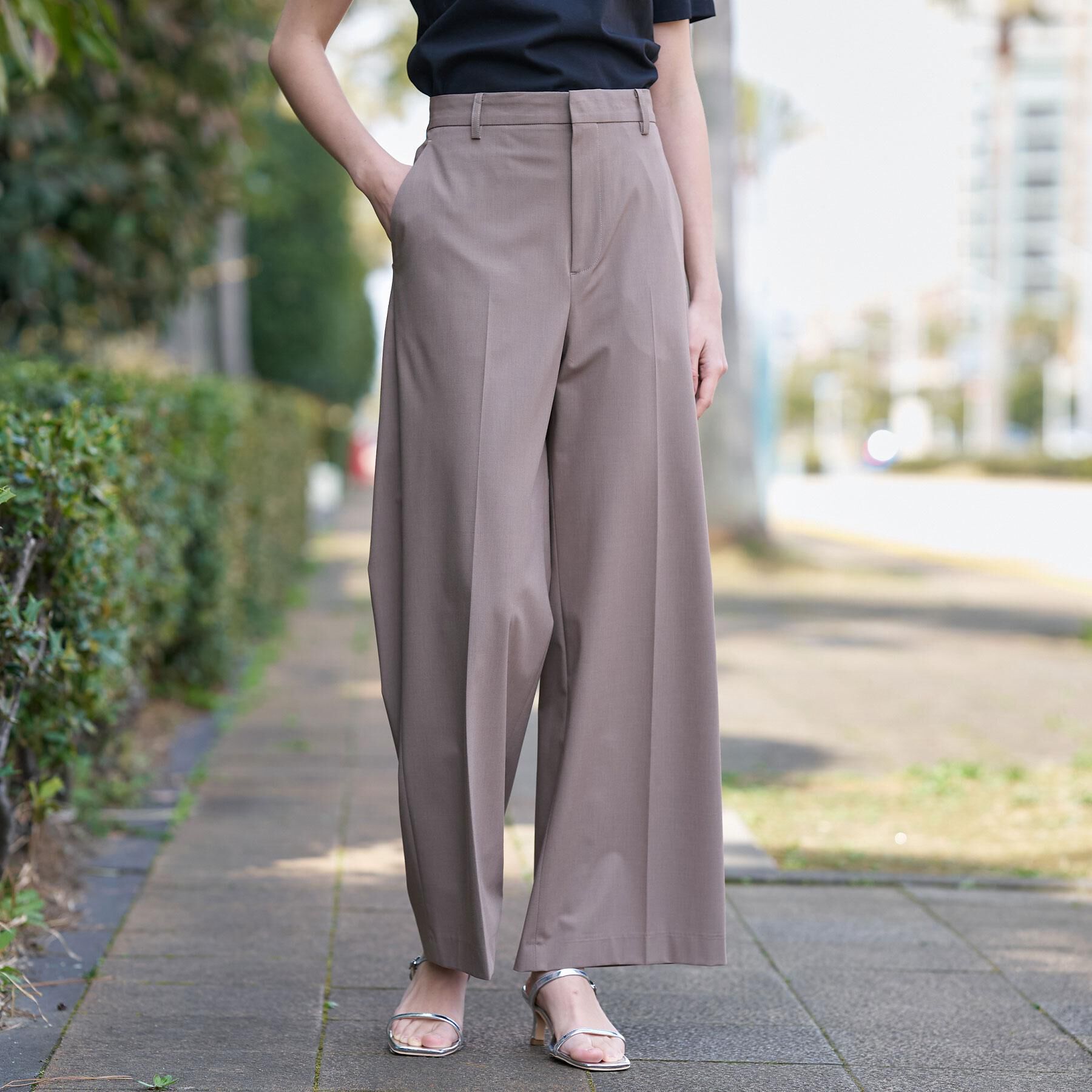 DRESSTERIOR「【接触冷感/セットアップ可】ストレッチ ワイドパンツ」|その他|