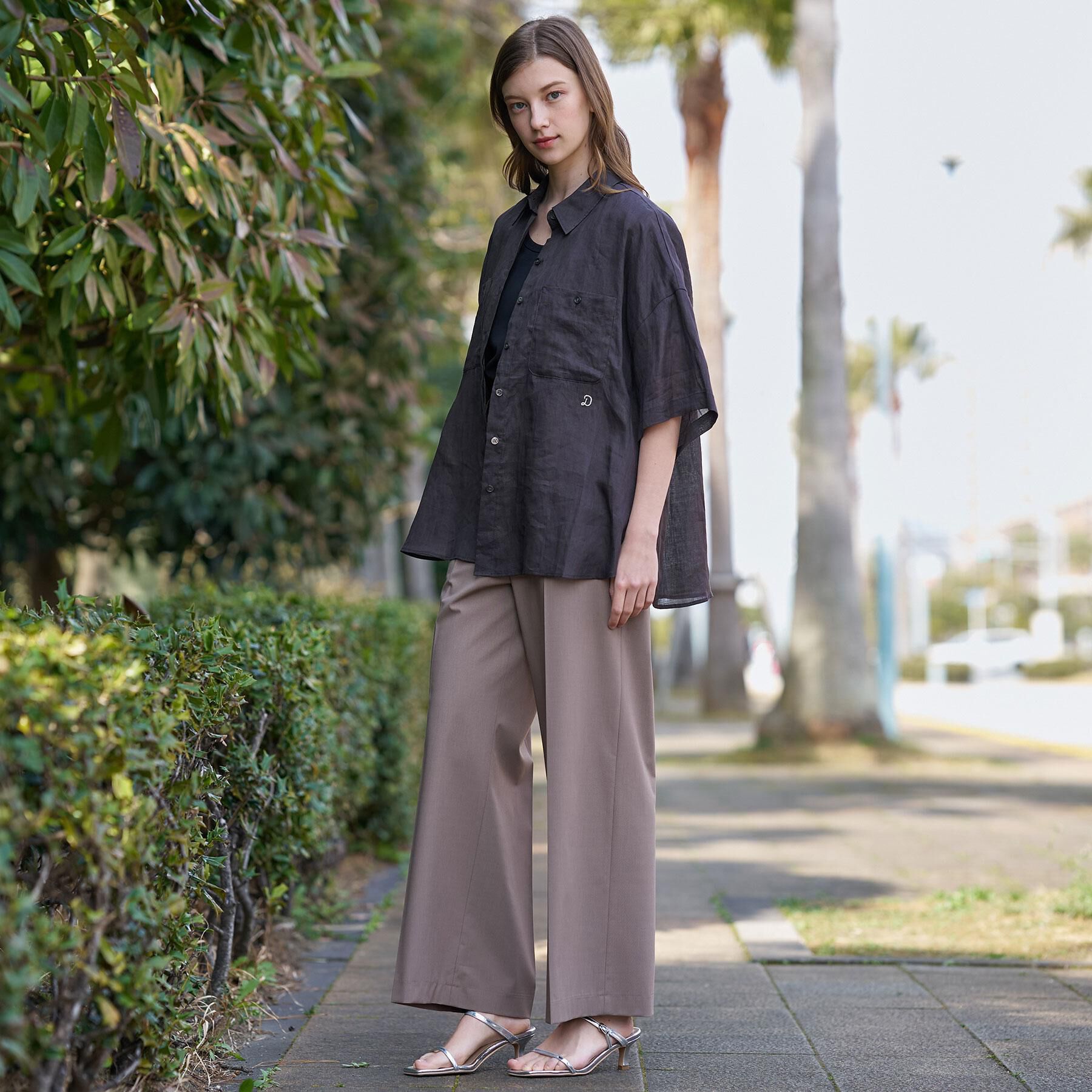 DRESSTERIOR「【接触冷感/セットアップ可】ストレッチ ワイドパンツ」|その他|