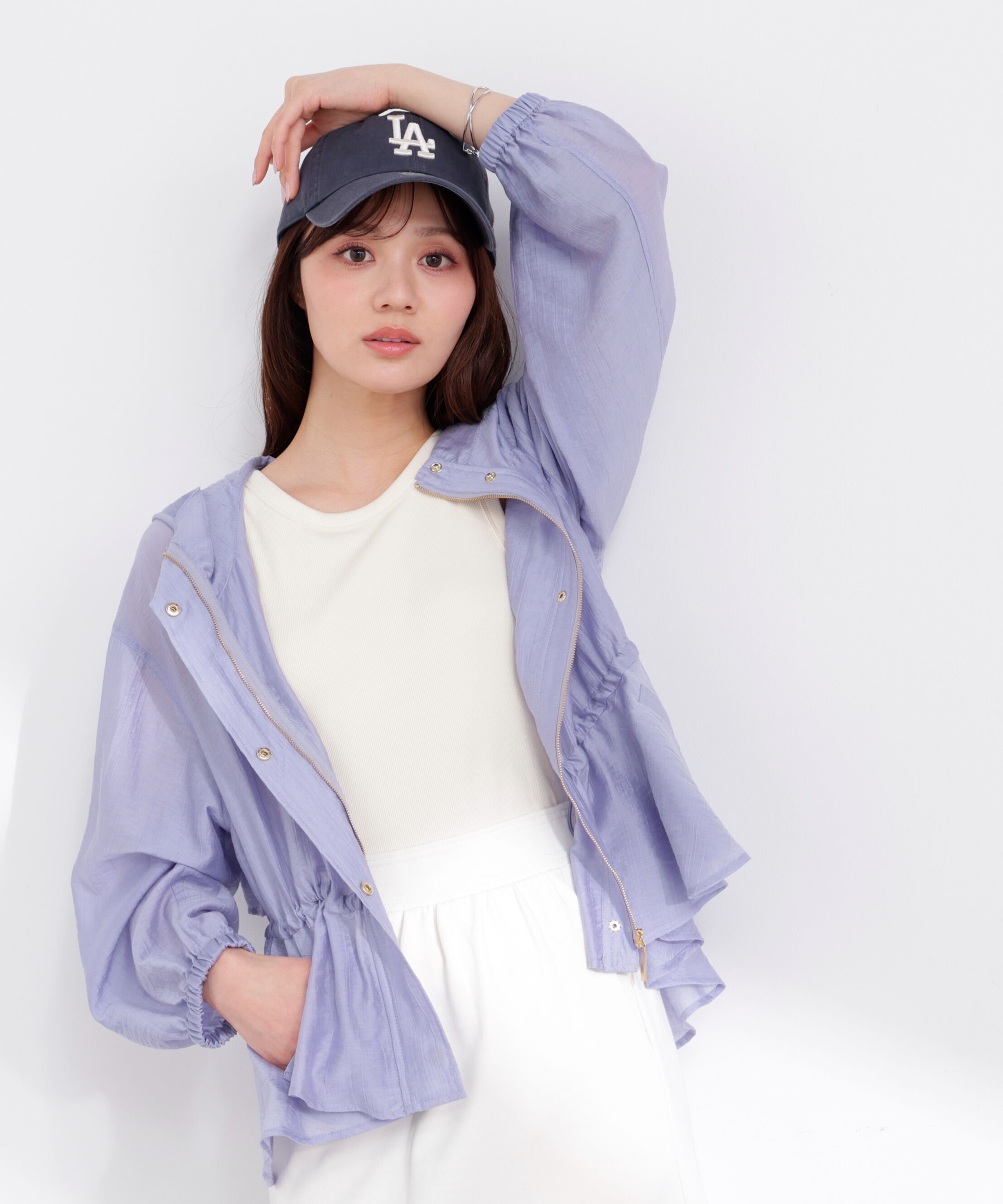 PROPORTION BODY DRESSING「シアーペプラムブルゾン 26SS」|ブルゾン・スタジャン|