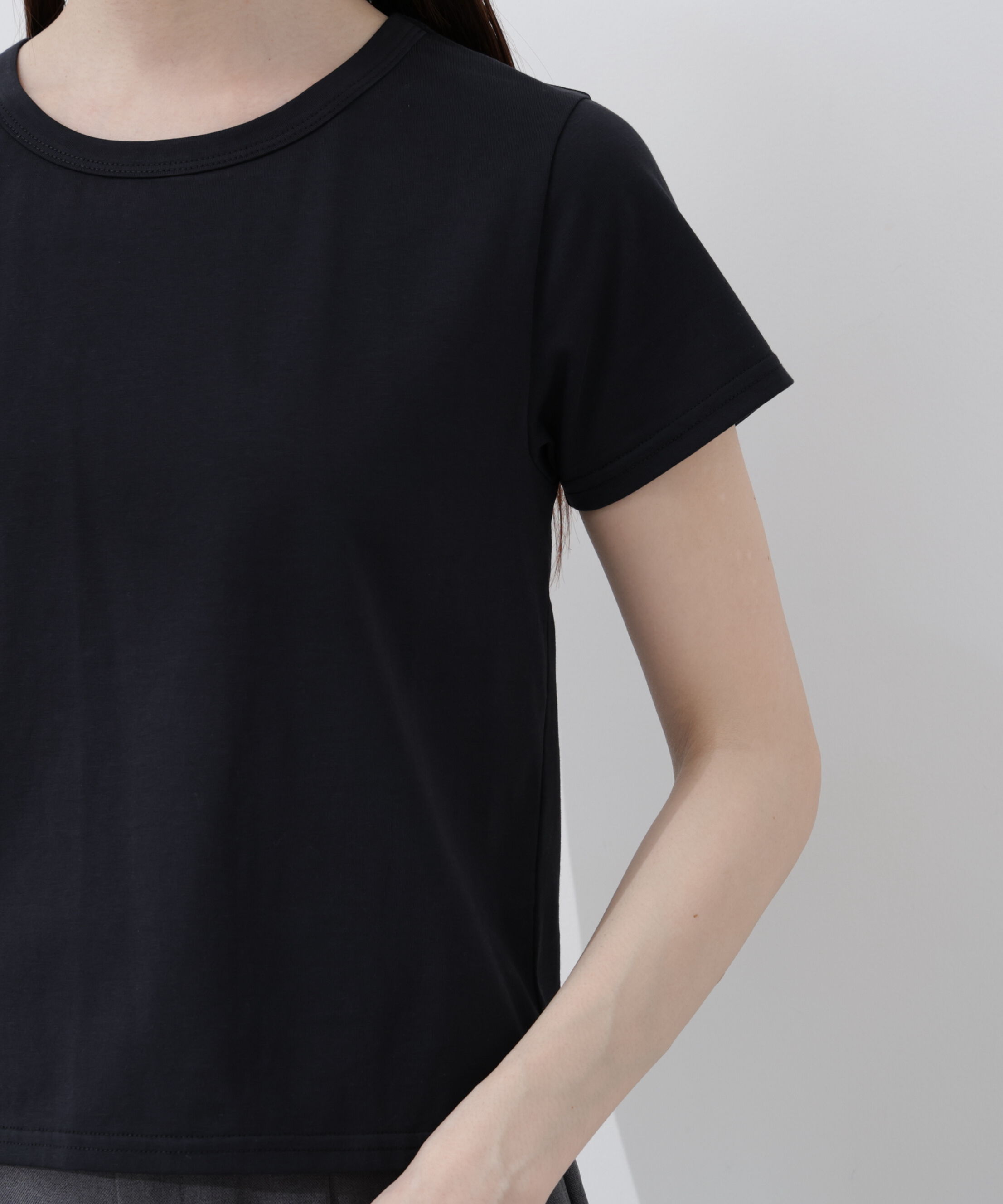 PROPORTION BODY DRESSING「〈a/mie〉オーガニック接触冷感チャーム付きTシャツ 26SS」|Tシャツ・カットソー|