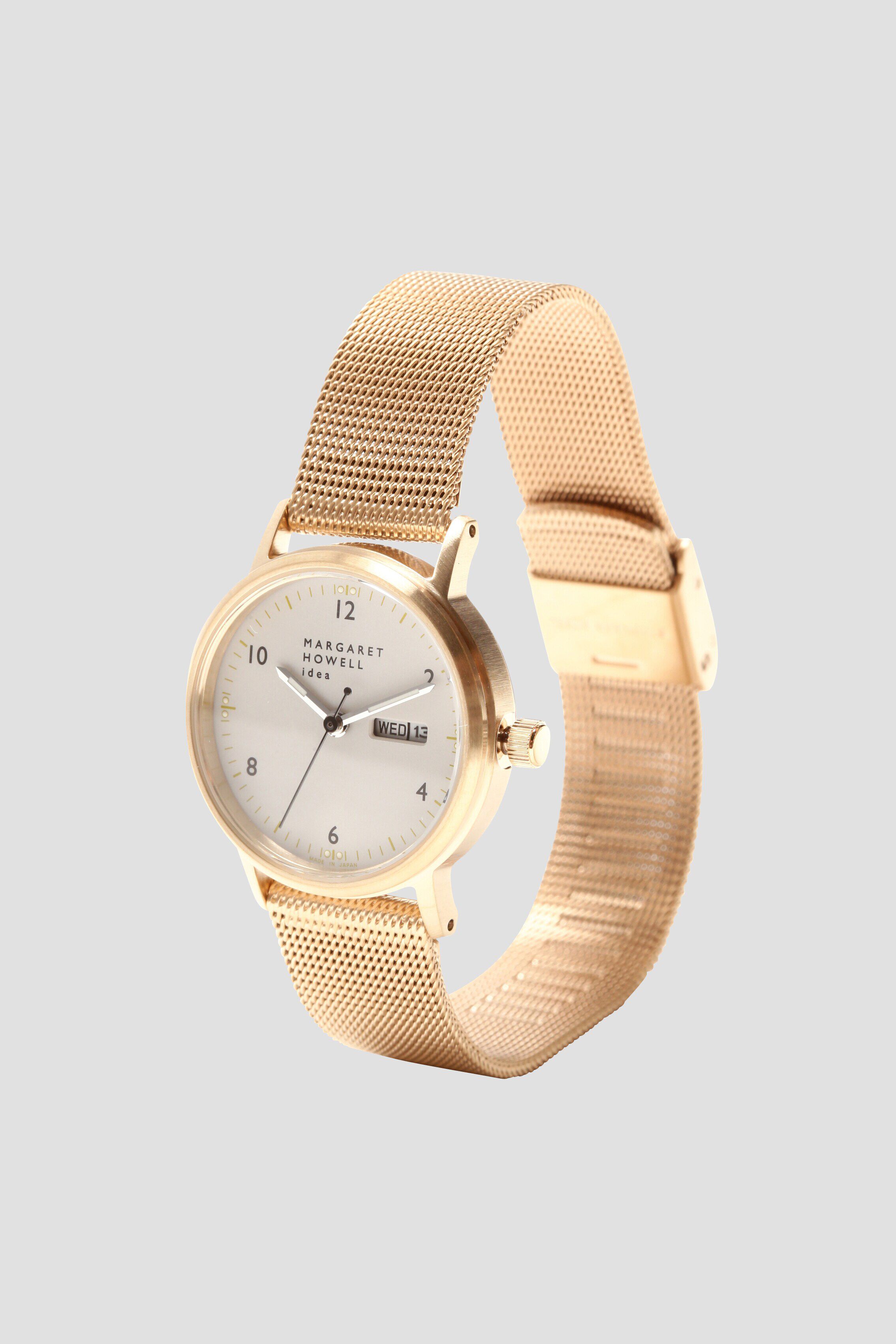  「SOLAR POWER MESH BAND」|腕時計|GOLD