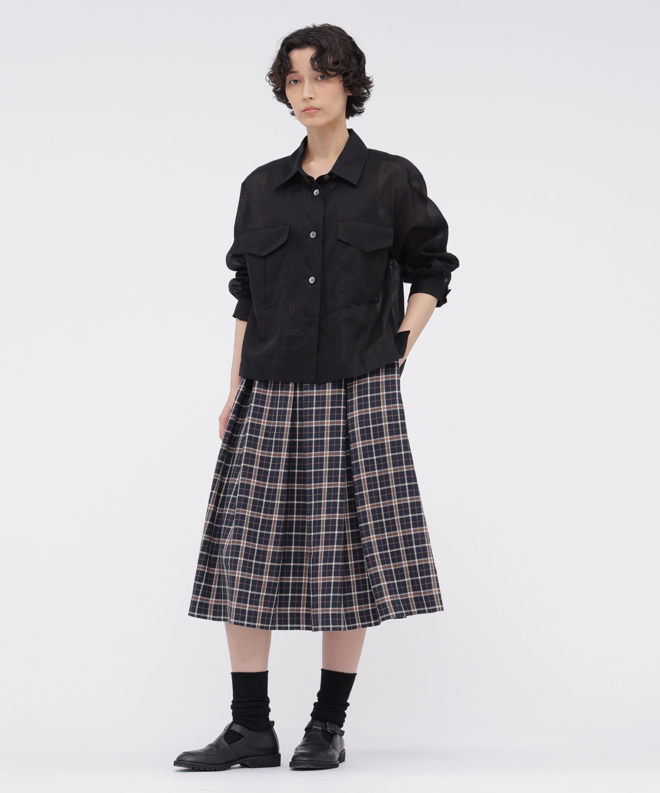  「SHEER COTTON STRIPE SHIRT」|シャツ・ブラウス|