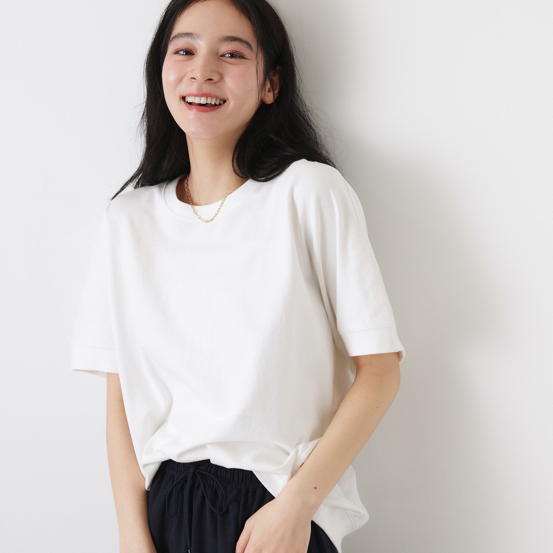 Dessin「【洗える】ミニ裏毛ドルマンスリーブプルオーバー」|Tシャツ・カットソー|