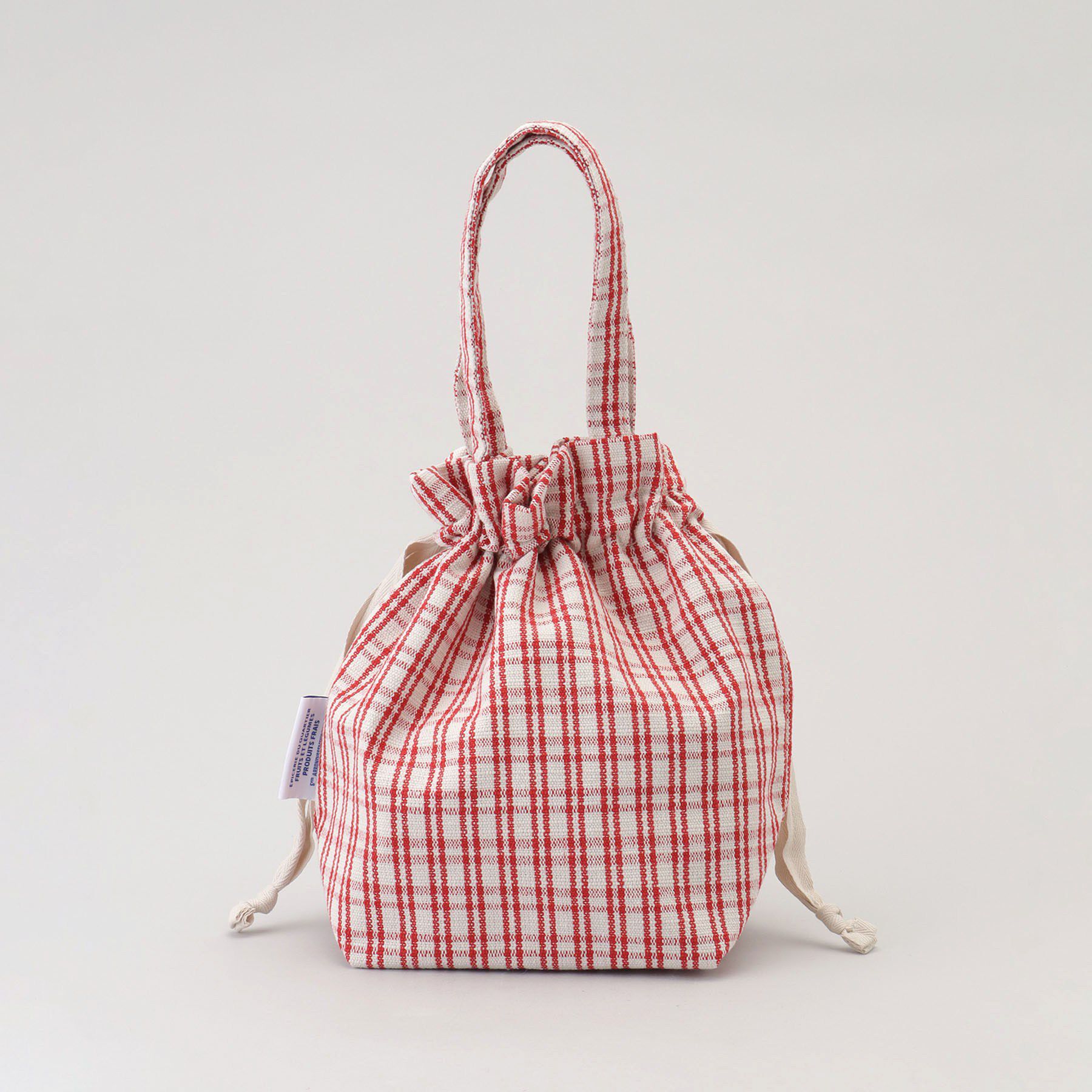 212 KITCHEN STORE「フレンチエピスリークール巾着トート CHECK/RED」|食器・キッチングッズ|