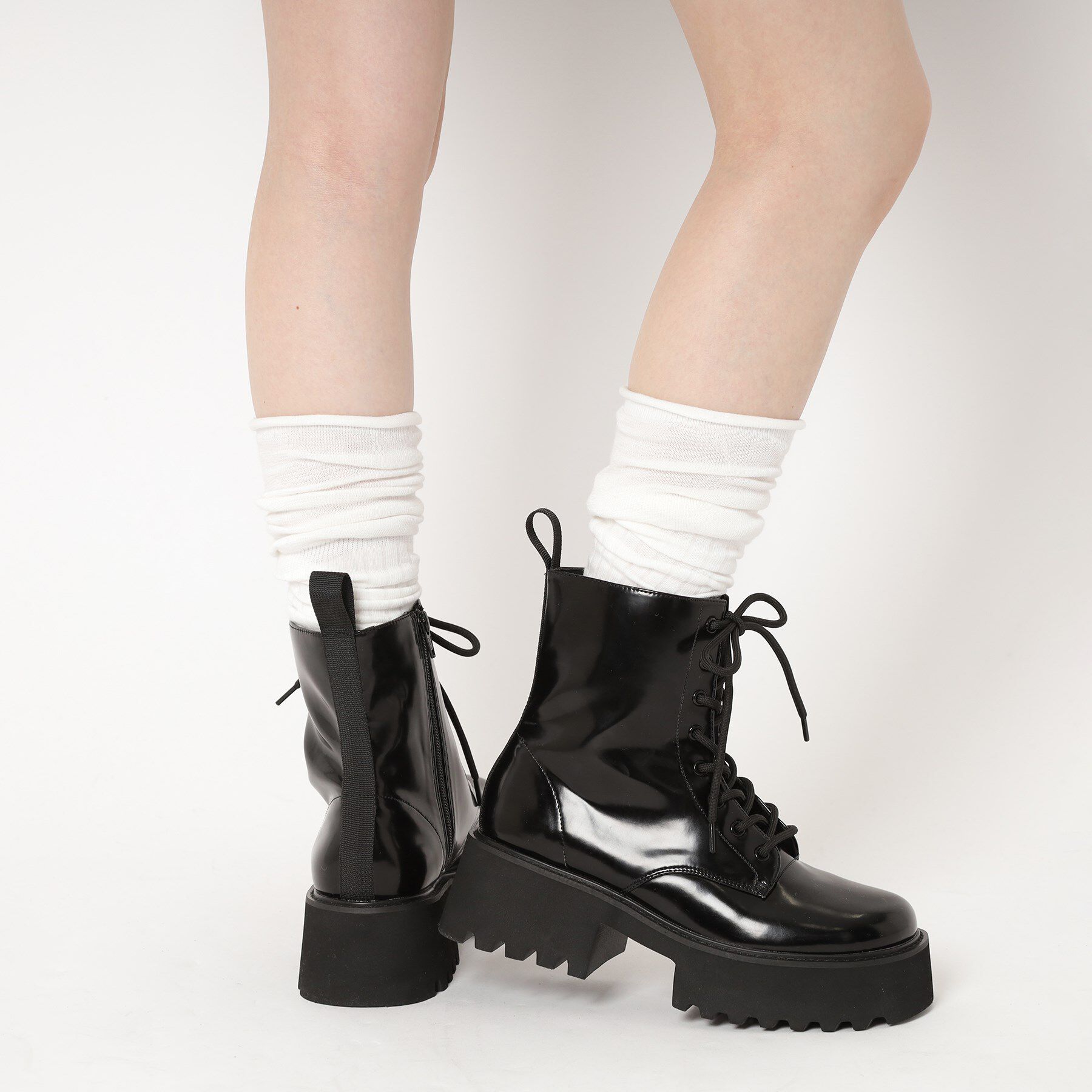 ESPERANZA「【晴雨兼用】レースアップレインブーツ」|ショートブーツ|