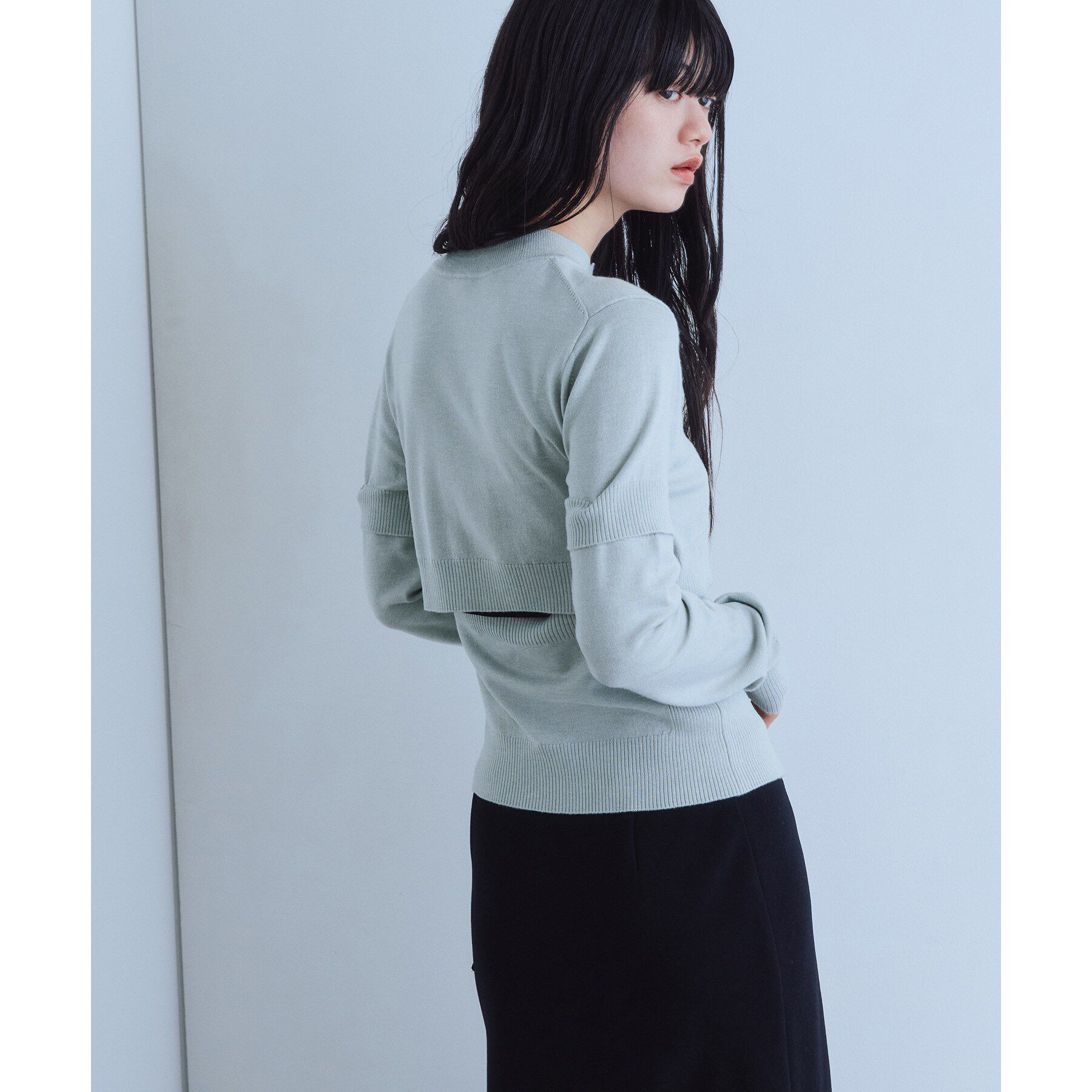 CODE A「modular button knit cardigan」|カーディガン|