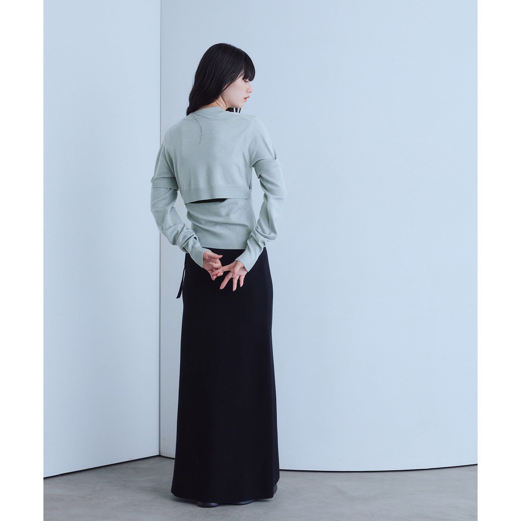 CODE A「modular button knit cardigan」|カーディガン|