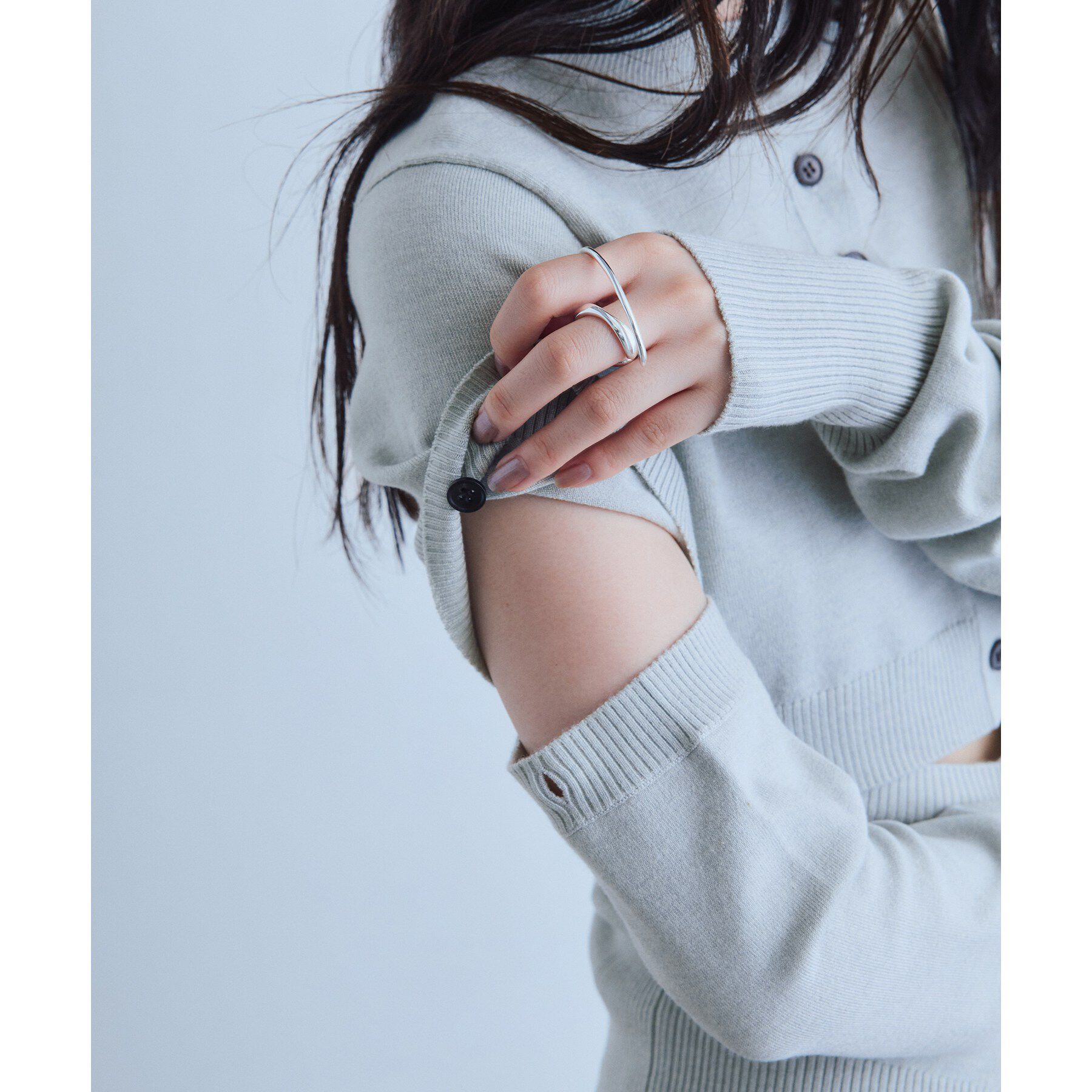 CODE A「modular button knit cardigan」|カーディガン|