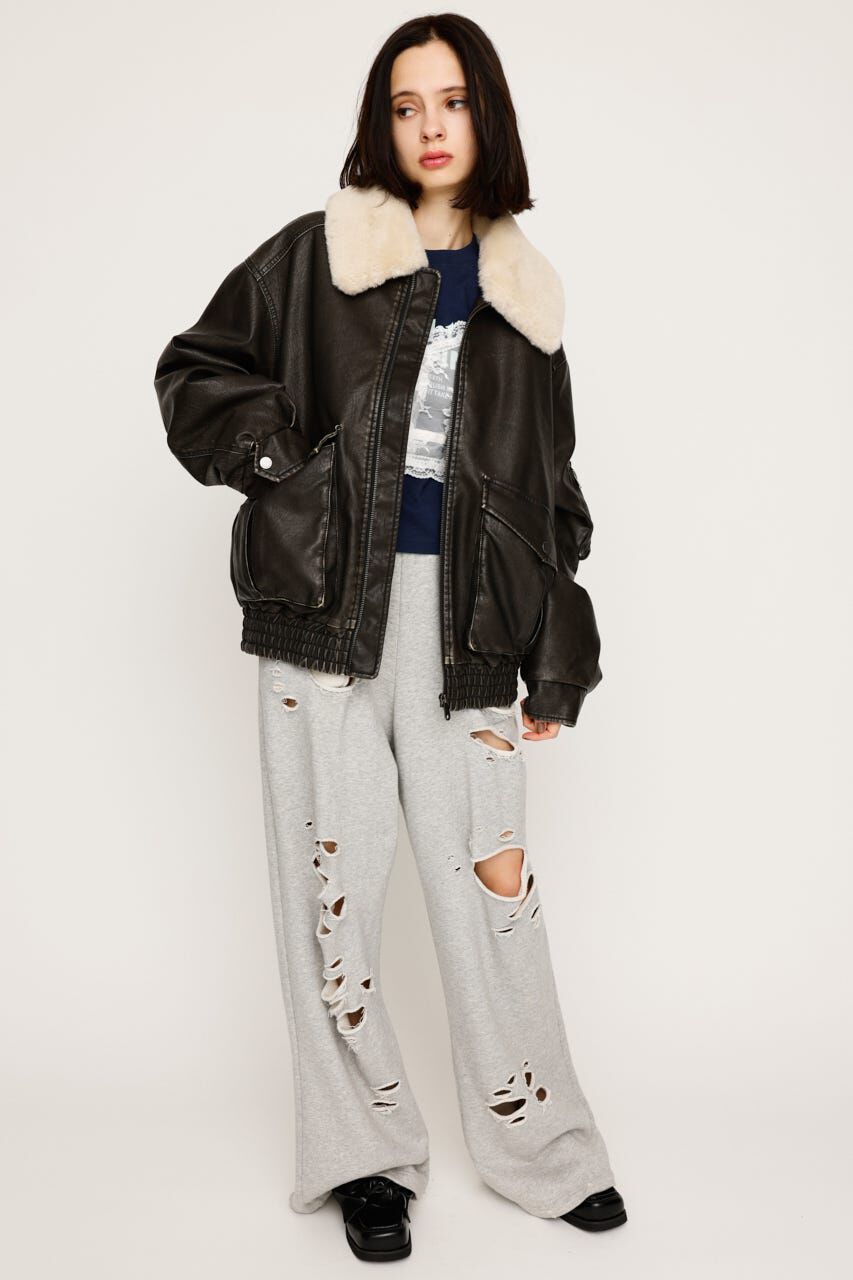 SLY「WASHED PUFFER ブルゾン」|ブルゾン・スタジャン|