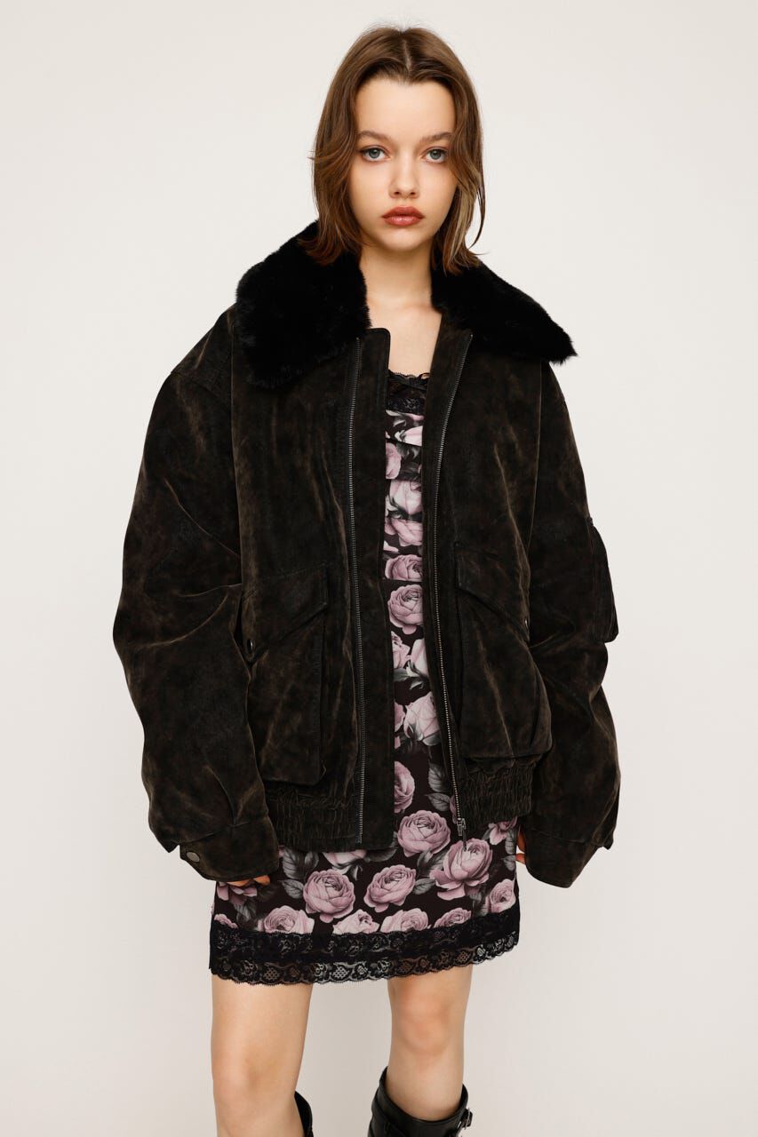 SLY「WASHED PUFFER ブルゾン」|ブルゾン・スタジャン|M/BLK7