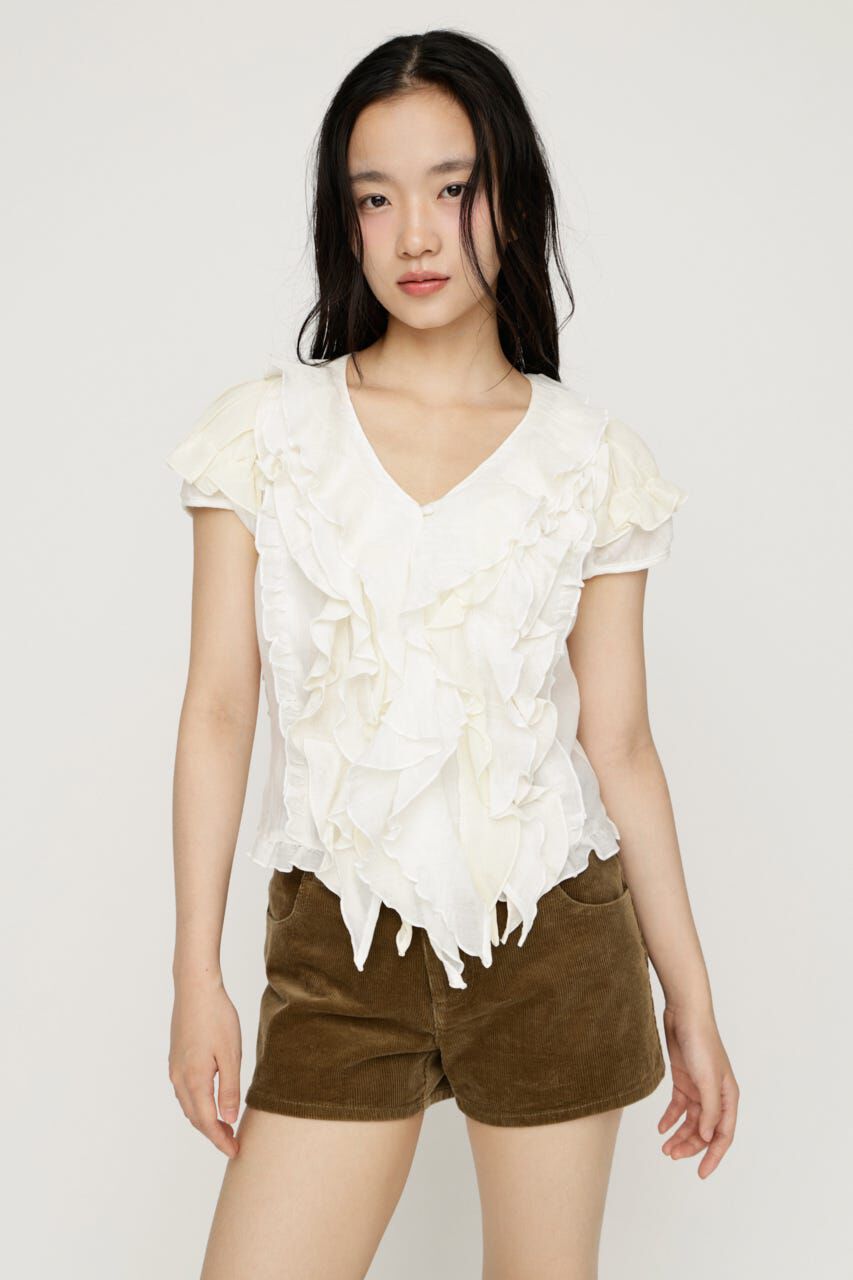 SLY「MIX FRILL COMPACT ブラウス」|シャツ・ブラウス|IVOY3