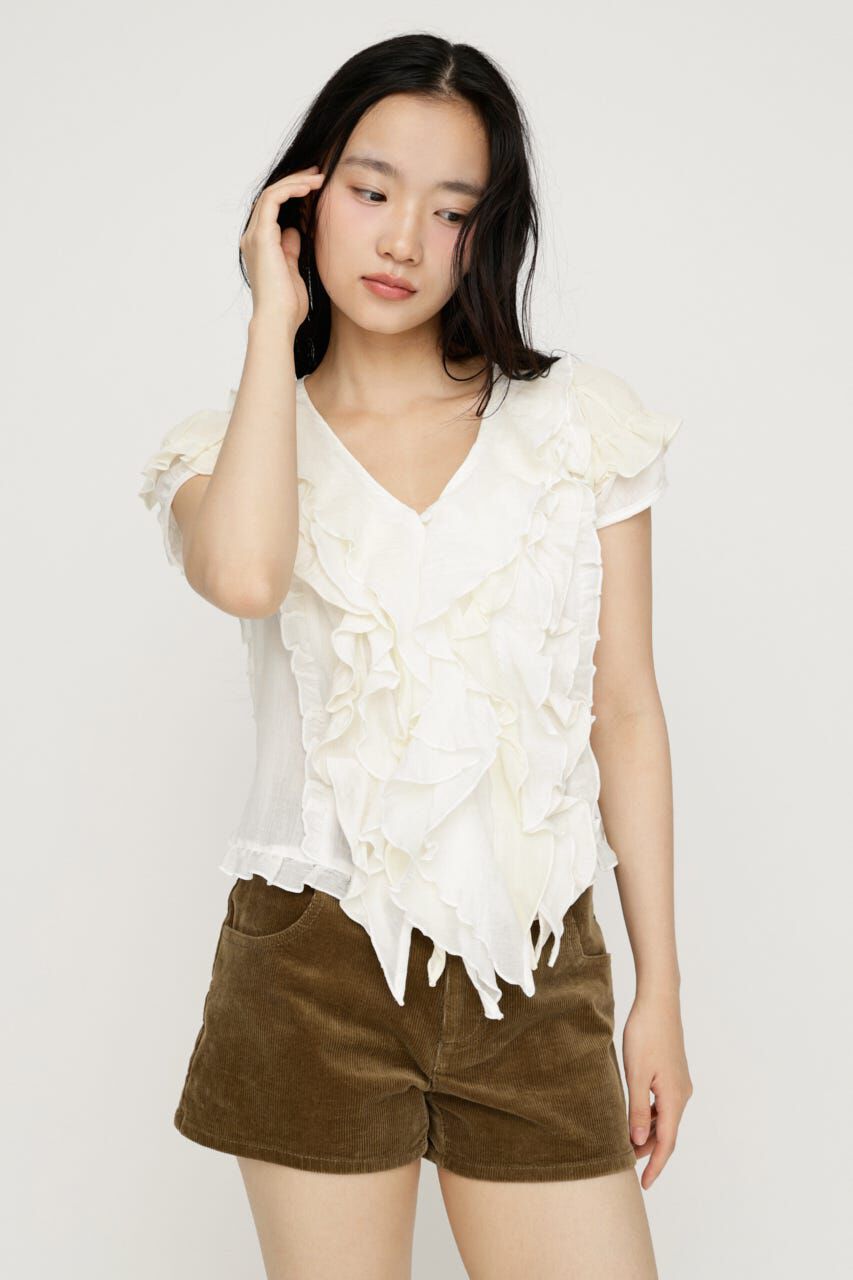SLY「MIX FRILL COMPACT ブラウス」|シャツ・ブラウス|