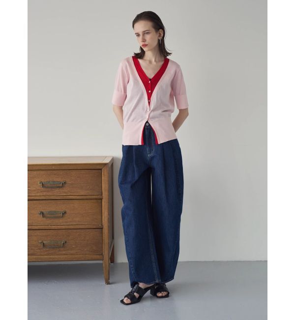 ELENDEEK「COLOR LAYERED HALF SLEEVES KT」|ニット・セーター|