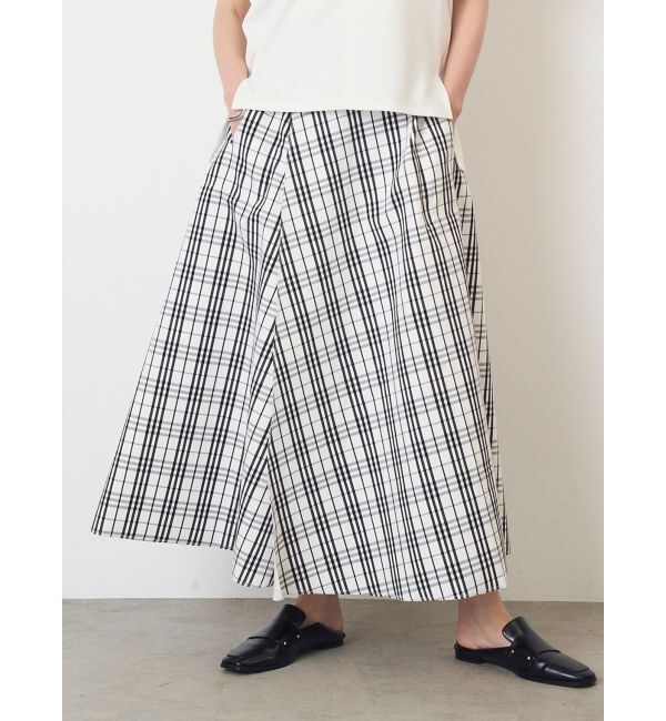 ELENDEEK「REVERSIBLE CHECK PLAIN SK」|スカート|