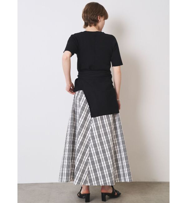 ELENDEEK「REVERSIBLE CHECK PLAIN SK」|スカート|