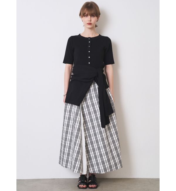 ELENDEEK「REVERSIBLE CHECK PLAIN SK」|スカート|