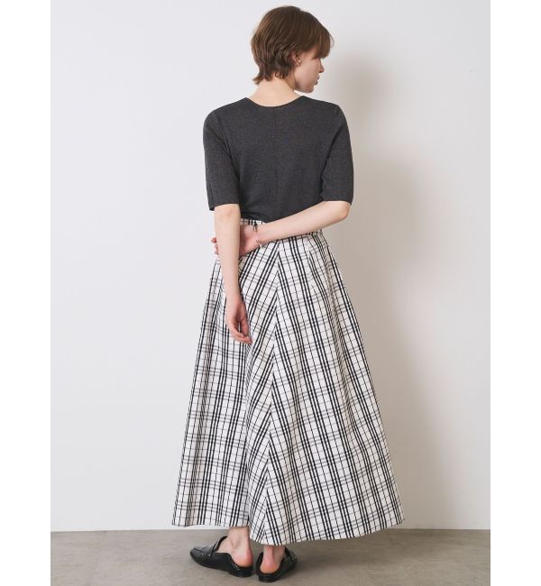 ELENDEEK「REVERSIBLE CHECK PLAIN SK」|スカート|