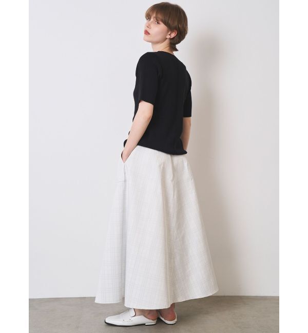 ELENDEEK「REVERSIBLE CHECK PLAIN SK」|スカート|