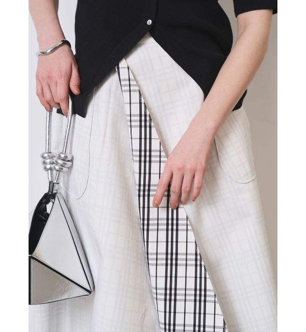 ELENDEEK「REVERSIBLE CHECK PLAIN SK」|スカート|