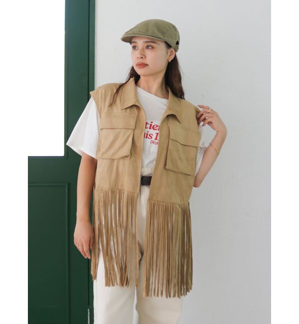 Ungrid「ミニスラブビッグシルエットロゴTee」|Tシャツ・カットソー|