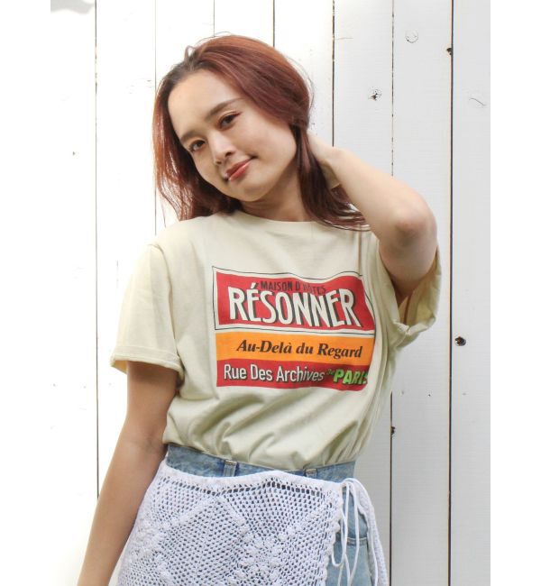 Ungrid「ヴィンテージカラーロゴTee」|Tシャツ・カットソー|
