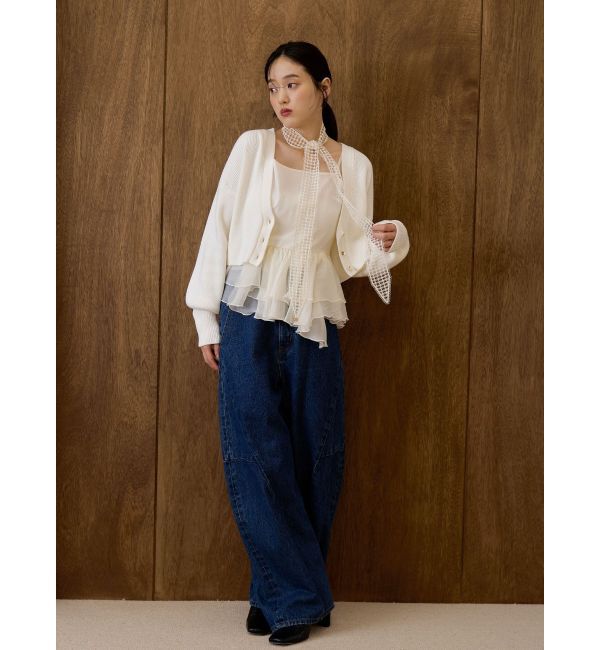 LAGUNAMOON「カーヴィラインデニムパンツ」|デニム|