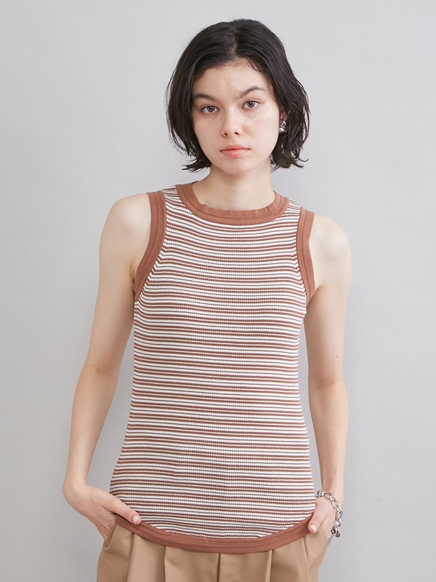 Mila Owen「ＵＶケアアメスリボーダータンク」|タンクトップ|
