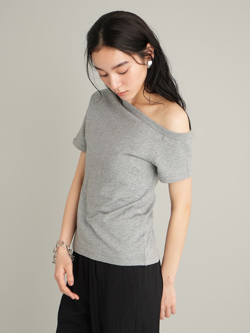 Mila Owen「アシンメトリーネックＴシャツ」|Tシャツ・カットソー|