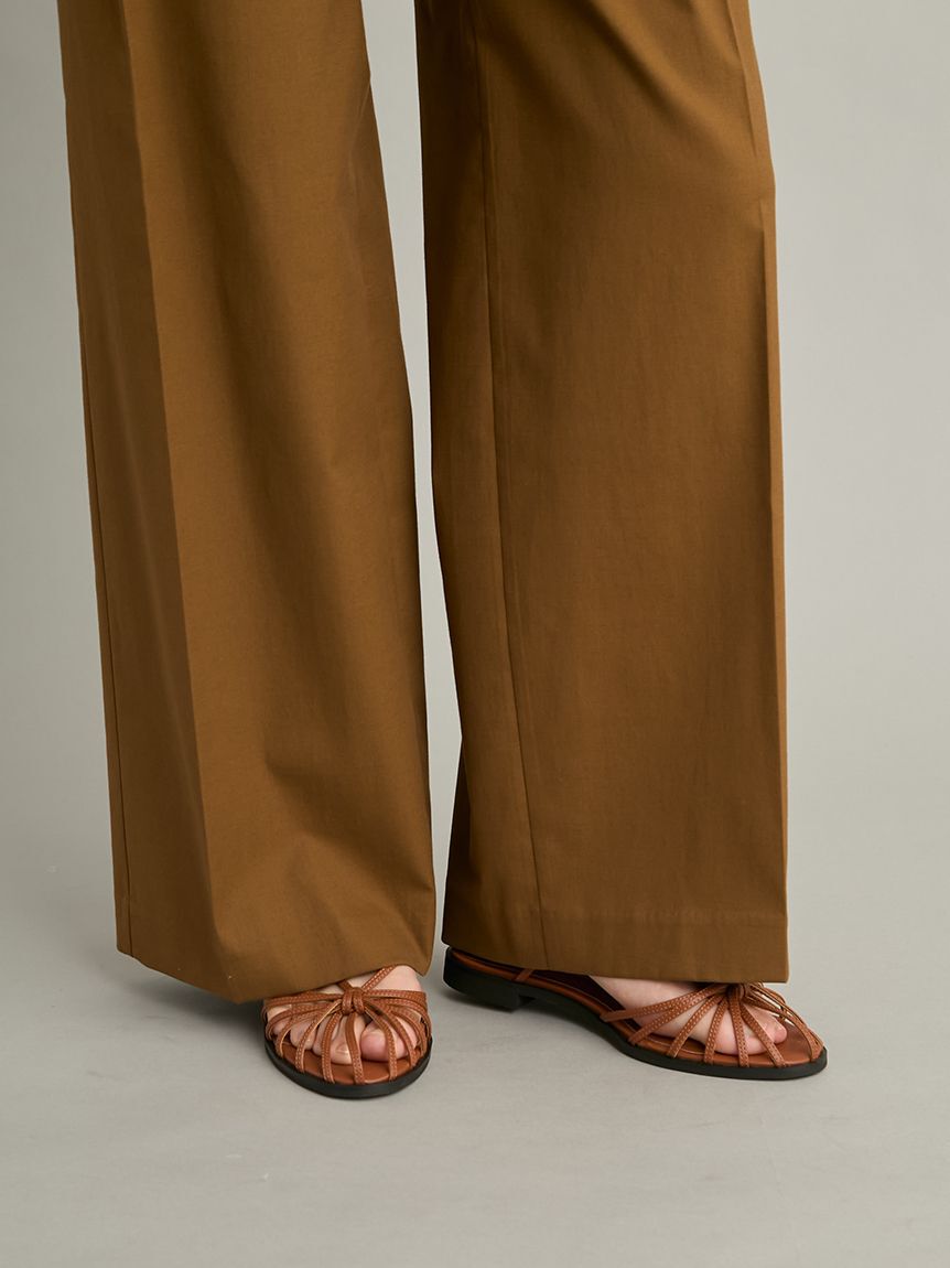 Mila Owen「【MILA PANTS】【UVカット】マルチファンクションセミワイドタックパンツ」|チノ|