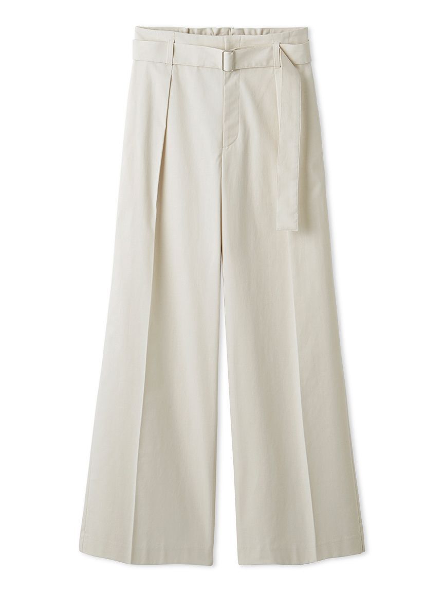 Mila Owen「【MILA PANTS】【UVカット】マルチファンクションセミワイドタックパンツ」|チノ|