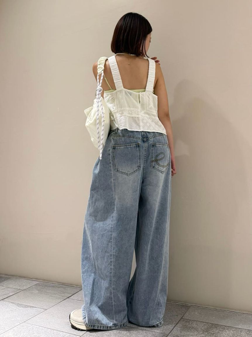 emmi atelier「コットンパッチワークビスチェ」|ベスト・ジレ|